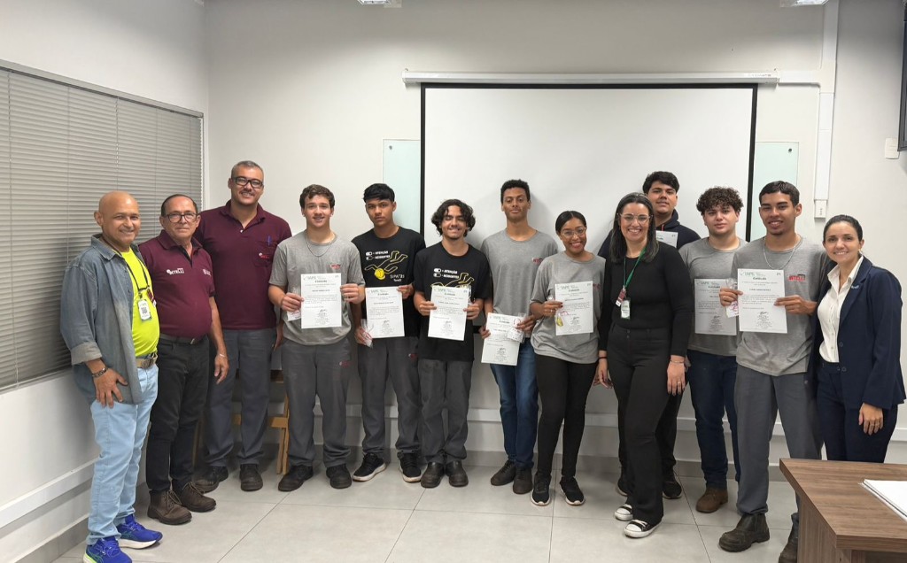 Formatura dos aprendizes de Embalador à Mão — Intelli, Orlândia
